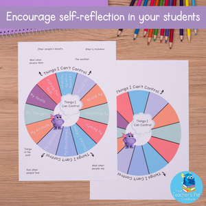 Things I Can Control Activity & Poster Pack - Emotional Regulation