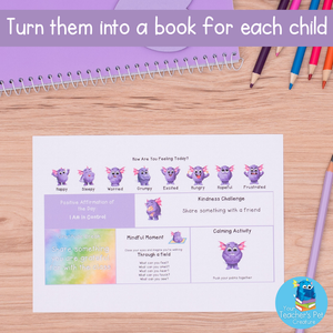 Daily Feelings & Emotions Check In Chart - Mindfulness Printable & Powerpoint