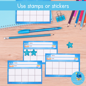 Printable Desk Positive Behaviour Chart - Individual Tracker