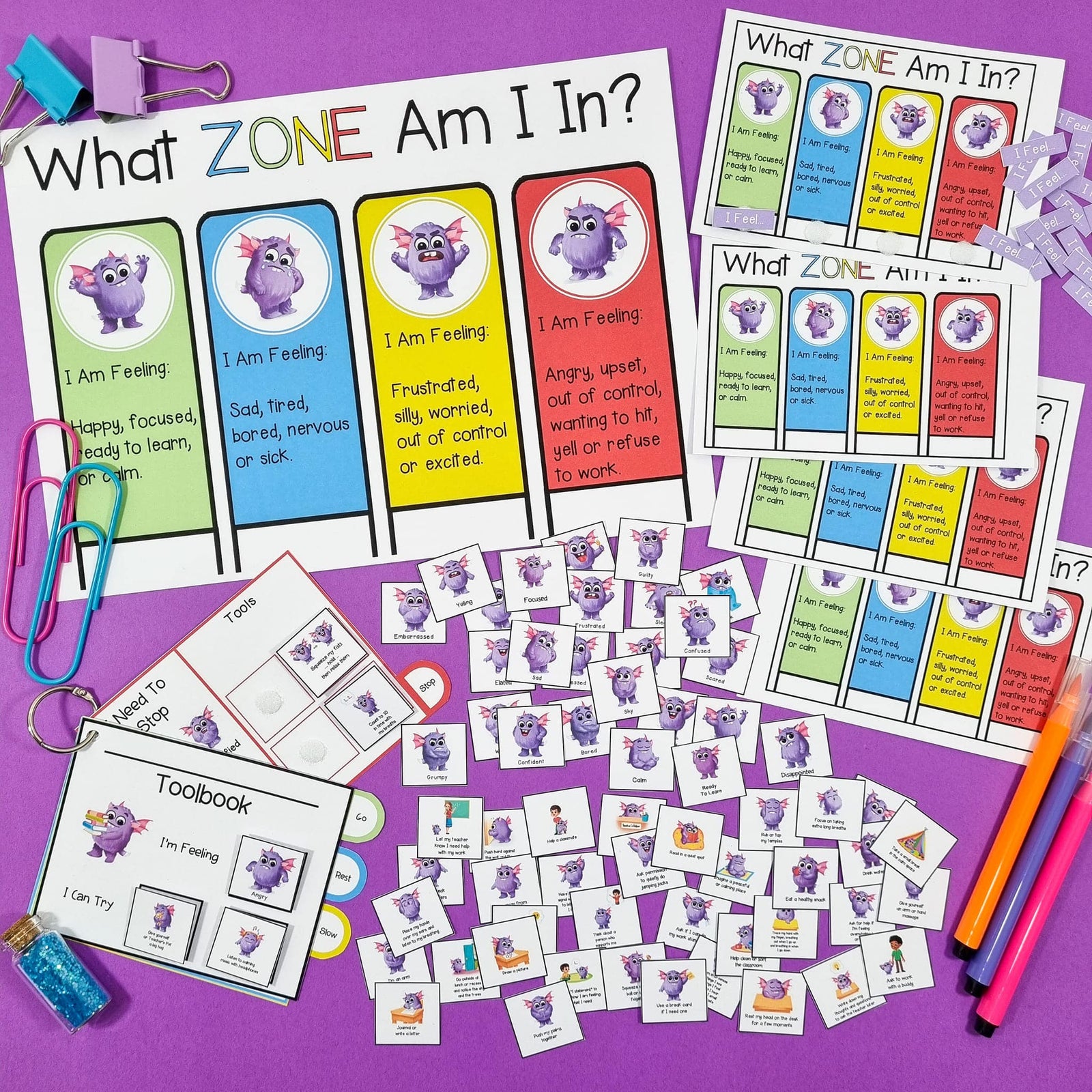 How to Teach Zones Of Regulation In The Classroom With The Zones Of Regulation Toolbook