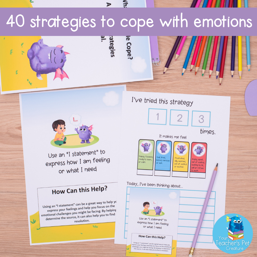 What Helps Me Cope - Calming Strategies Journal & Cards