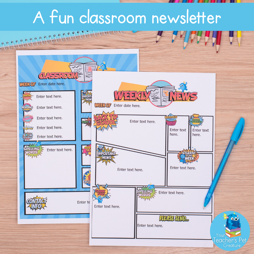 Classroom Newsletter Template
