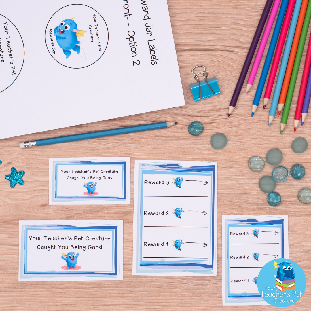 Printable Reward Jar Labels - Easy Markers to Track Class Behaviour & Rewards