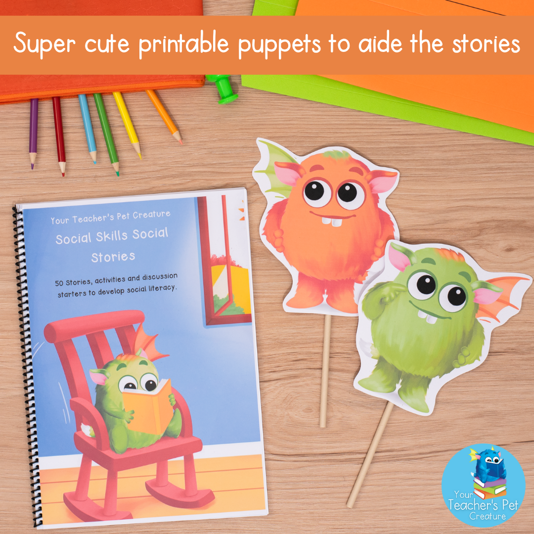 50 Social Stories - Social Skills Lessons & Activities - Taking Turns & More