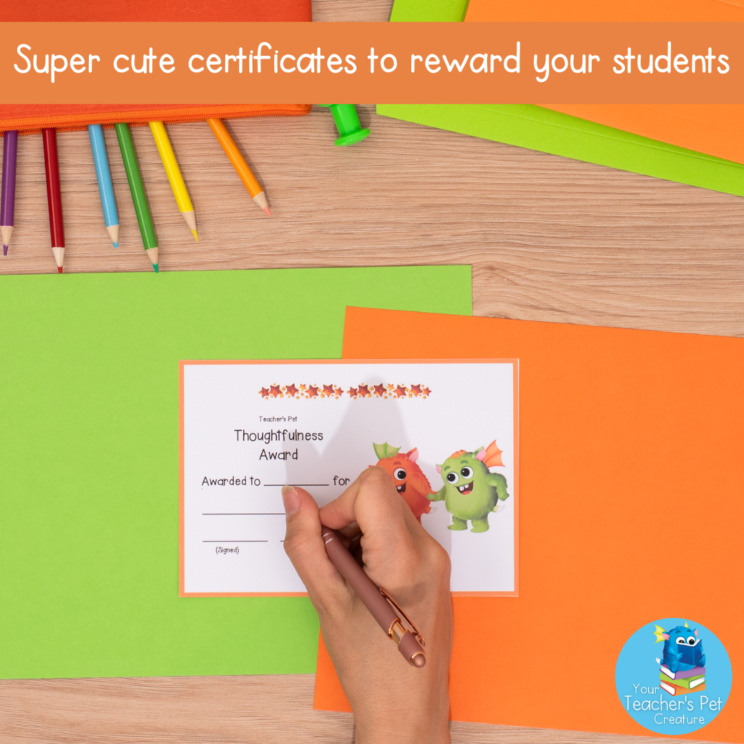 Social Skills Classroom Certificates