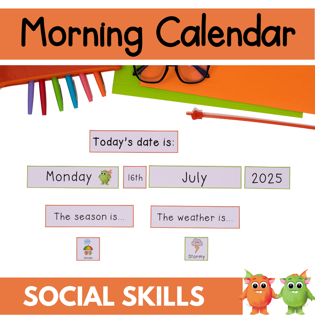 Interactive Wall Calendar - Green and Orange