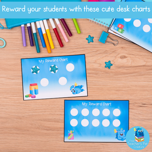 Personal Reward Charts - Printable Individual Behaviour Tracker - 5 or 10 Dots