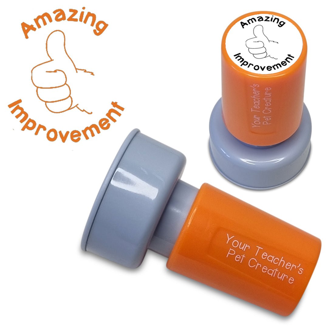Amazing Improvement - Pre Inked Teacher Stamp - Your Teacher's Pet Creature