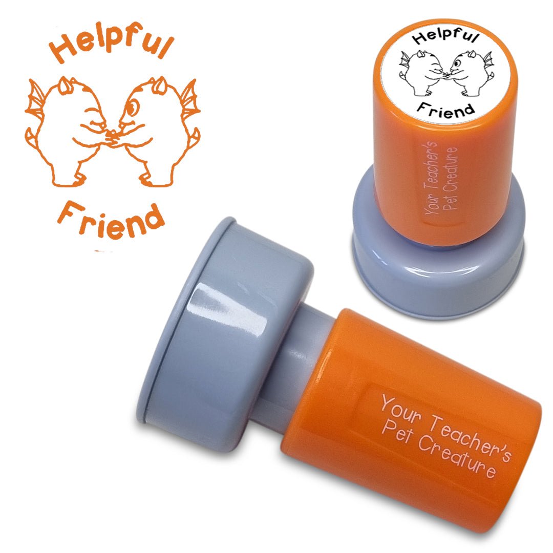 Helpful Friend - Pre Inked Teacher Stamp - Your Teacher's Pet Creature
