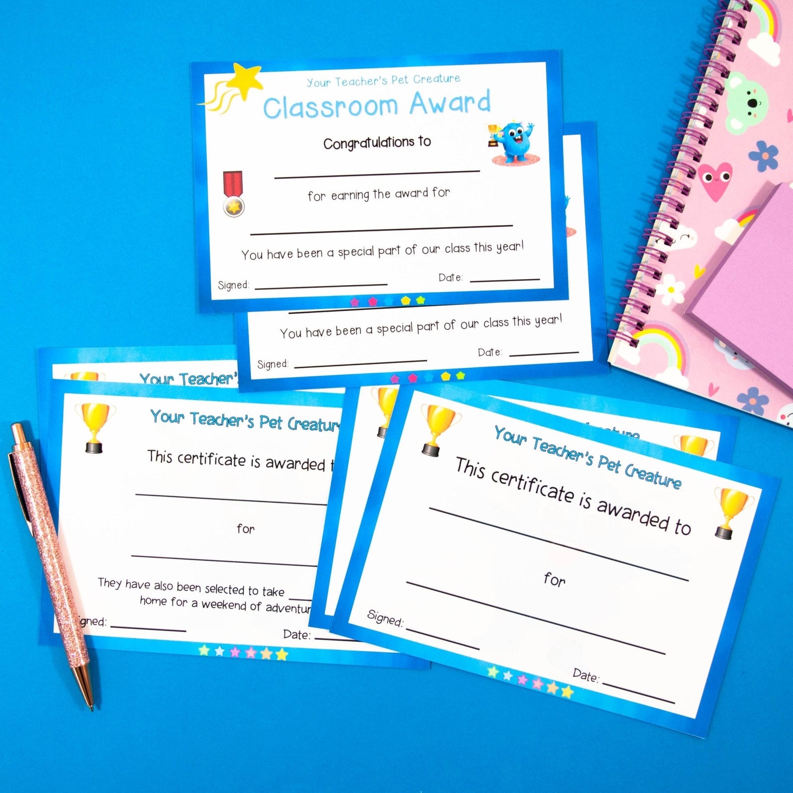 Printable Award Certificate to Encourage Positive Behaviours - Individual Reward